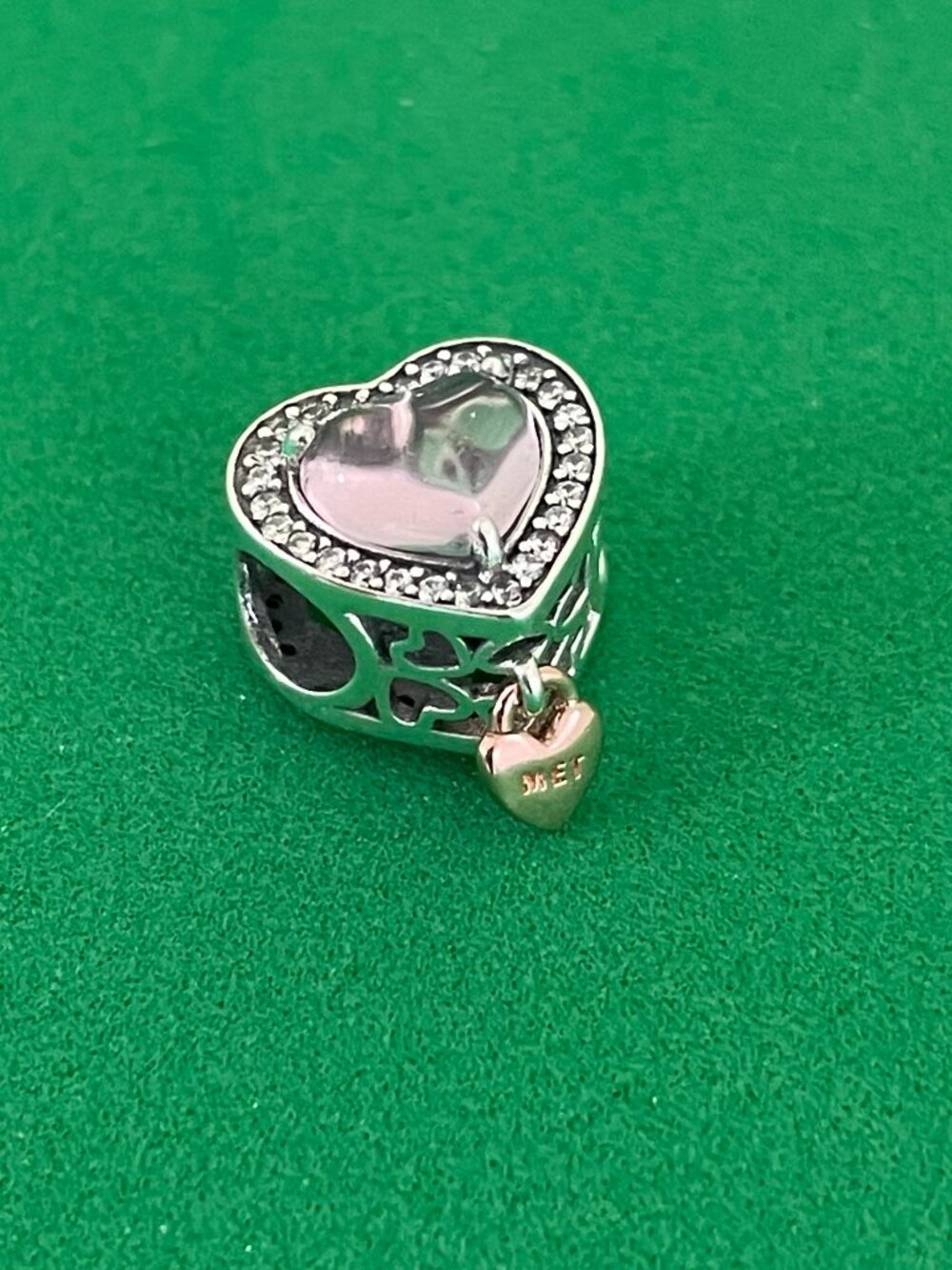 Authentic New PANDORA Pink Mom Mother Heart Love Charm